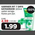 GARNIER INT 7 DAYS KÄTEKREEM 100ml aaloe veraga