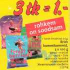 Brick kummikommid, 3 x 100g