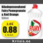 Allahindlus - Nõudepesuvahend
Fairy Pomegranate
& Red Orange
500ml 