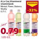 Allahindlus - A.Le Coq Vitamineral
vitamiinijook
