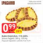 Rukki-riisipirukas, 4 tk pakis, Selveri Pagarid, 260 g