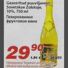 Alkohol - Gaseeritud puuviljavein Sovetskoe Zolotoje