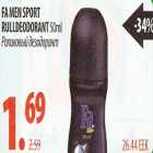 Allahindlus - Fa men sport rulldeodorant