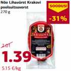 Nõo Lihavürst Krakovi poolsuitsuvorst