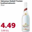 Allahindlus - Saksamaa Henkell Trocken kvaliteetvahuvein