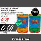 HAU-HAU KONSERV KOERTELE 400 G