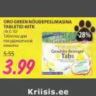 ORO GREEN NOUDEPESUMASINA TABLETID 40TK