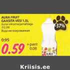 Allahindlus - AURA FRUIT GAASITA VESI 1,5L õuna-viinamarjamahlaga