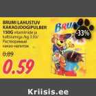 Allahindlus - BRUMI LAHUSTUV KAKAOJOOGIPULBER 150G vitamiinide ja
kaltsiumiga