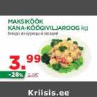 Allahindlus - MAKSIKÖÖK
KANA-KÖÖGIVILJAROOG kg