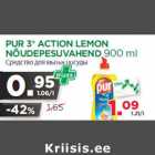 Allahindlus - PUR 3* ACTION LEMON
NÕUDEPESUVAHEND 900 ml