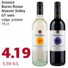Gruusia
Baron Rosen
Alazani Valley
GT vein