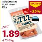 Maks&Moorits
77,7% viiner
400 g