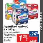 Allahindlus - Jogurtijook Actimel,
4 x 100 g