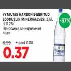 VYTAUTAS KARBONISEERITUD LOODUSLIK MINERAALVESI