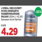 L′ORÉAL MEN EXPERT HYDRA ENERGETIC
RASEERIMISJÄRGNE PALSAM