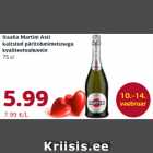 Allahindlus - Itaalia Martini Asti
kaitstud päritolunimetusega
kvaliteetvahuvein
75 cl