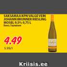 SAKSAMAA KPN VALGE VEIN
JOHANN BRUNNER RIESLING
MOSEL 