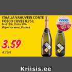 ITAALIA VAHUVEIN CONTE
FOSCO CUVEE 0,75 L
