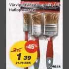 Värvipintslite komplekt