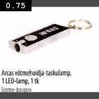 Arcas võtmehoidja-taskulamp, 1LED-lamp,1tk