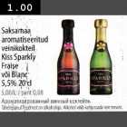 Allahindlus - Saksamaa aromatiseritud veinikokteil Kiss Sparkly Fraise või Blanc 5,5% 20cl