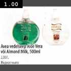Allahindlus - Avea vedelseep Aloe Vera või Almond Milk, 500ml