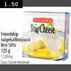 Friendship valgehallitusjuust Brie 50% 125g