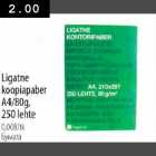 Ligatne koopiapaber A4/80g, 250lehte