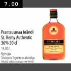 Allahindlus - Prantsusmaa brändi Sl.Remy Authentic 36% 50cl