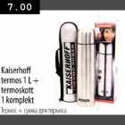 Kaiserhoff termos 1L+ termoskott 1komplekt