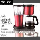 Exido kohvimasin 1400w 1,2l 1tk