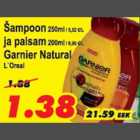 Allahindlus - Šampoon ja palsam Garnier Natural