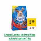 Chappi Looma- ja linnulihaga kuivtoit koerale 3 kg