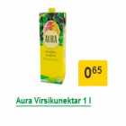 Aura Virsikunektar 1 l