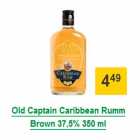 Allahindlus - Old Captain Caribbean Rumm Brown 37,5% 350 ml