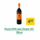 Piccini KPN vein Chianti 13% 750 ml