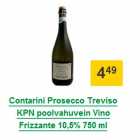 Contarini Prosecco Treviso KPN poolvahuvein Vino Frizzante 10,5% 750 ml