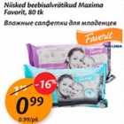 Магазин:Maxima,Скидка:Влажные салфетки для младенцев
