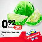 Varajane kapsas, kg