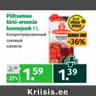 Allahindlus - Põltsamaa
kirsi-aroonia
kannujook 1 L