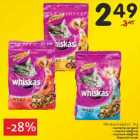 Whiskas kassitoit, 1 kg
• loomaliha-porgandi
• kanaliha-köögivilja
• tuunikala-köögivilja