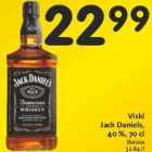 Viski
Jack Daniels,
40 %, 70 cl