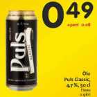 Allahindlus - Õlu
Puls Classic,
4,7 %, 50 cl