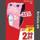 Allahindlus - Evian vesi, 4 x 1 l