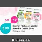 Allahindlus - Niisutav näokreem Garnier
Botanical Cream, 50 ml