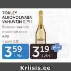 Allahindlus - TÖRLEY ALKOHOLIVABA VAHUVEIN 0,75 L