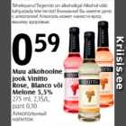 Allahindlus - Muu alkohoolne jook Vinitto Rose, Blanco või Melone 