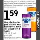 Allahindlus - Muu alkohoolne jook Absolut Mixt Blueberry & Lime või Cloudberry & Apple 250 ml