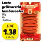 Allahindlus - Laste grillvorstid lambasooles 210 g